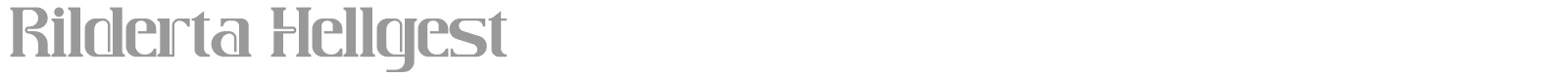 Rilderta Hellgest font preview